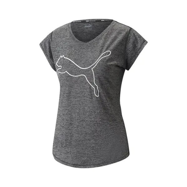 Puma Train Favourite Heather Cat Trainingsshirt Herren Schwarz, S thumbnail