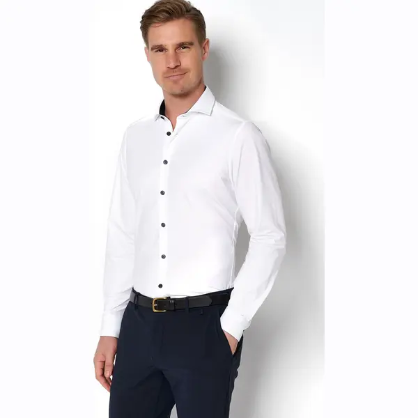 Pure Functional Jersey Shirt Wit, Effen thumbnail