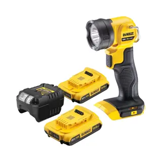 Dewalt Dcl 040 D2 Akku Lampe 18 V 110 Lumen + 2x Akku 2, 0 Ah + Ladegerät