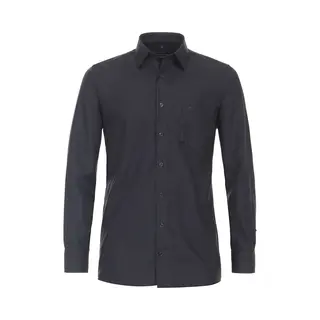 Casa Moda Overhemd Zwart, Faux-uni