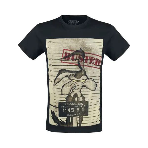 Looney Tunes Coyote - Mugshot T-Shirt Black thumbnail