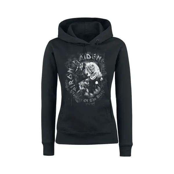 Iron Maiden Number Of The Beast Hoodie Black thumbnail