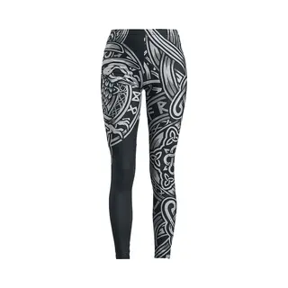 Black Premium By Emp Schwarze Leggings Mit Keltisch Anmutendem Print Leggings Schwarz In S