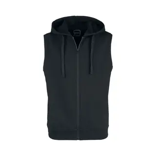 Red By Emp Black Sweat Vest With Hood Vest Black