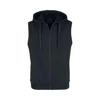 Red By Emp Black Sweat Vest With Hood Vest Black