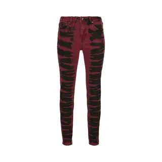 Rock Rebel By Emp Megan Jeans Black Red
