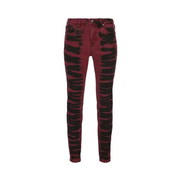 Rock Rebel By Emp Megan Jeans Black Red thumbnail