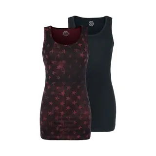 Red By Emp Tops Double Pack Top Black Bordeaux