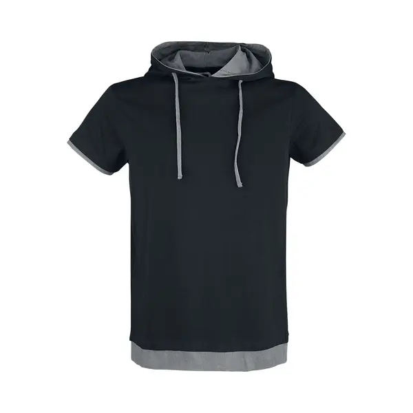 Red By Emp Black T-shirt With Hood T-Shirt Black thumbnail