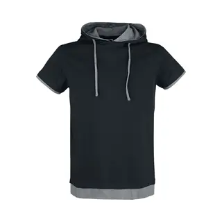 Red By Emp Black T-shirt With Hood T-Shirt Black
