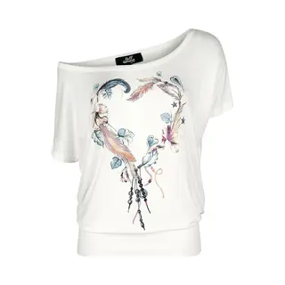 Full Volume By Emp T-shirt - Weißes T-Shirt Mit Rundhalsausschnitt Und Print - S Tot Xxl - Voor Vrouwen - Wit