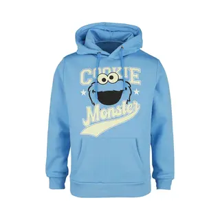 Sesame Street Cookie Monster Hoodie Light Blue