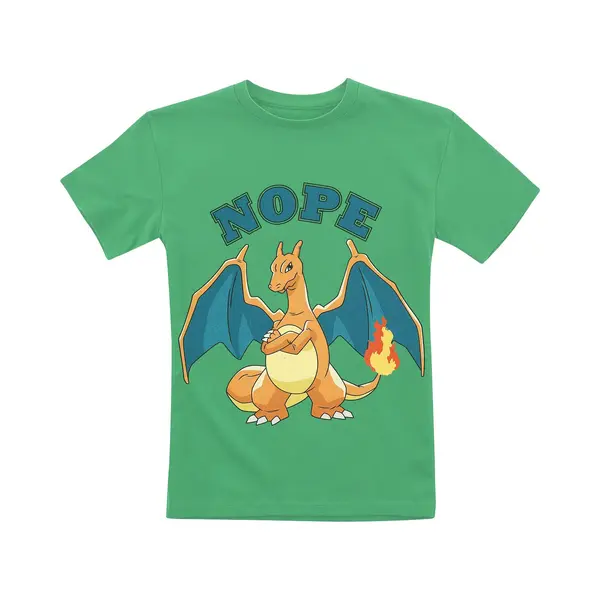 Pokémon Kids - Charizard - Nope T-Shirt Green thumbnail
