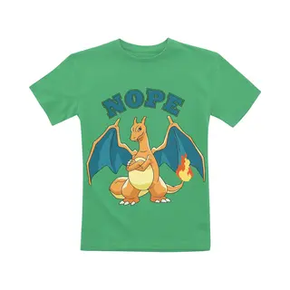 Pokémon Kids - Glurak - Nope T-Shirt Grün In 164