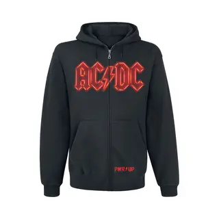 Ac/Dc Vest Met Capuchon - Pwr Up - S Tot Xxl - Voor Mannen - Zwart