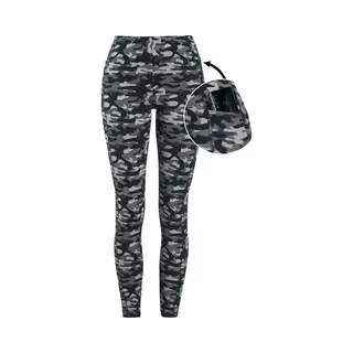 Rock Rebel By Emp Graue Camo-Leggings Mit Seitlichen Taschen Leggings Grau In Xxl