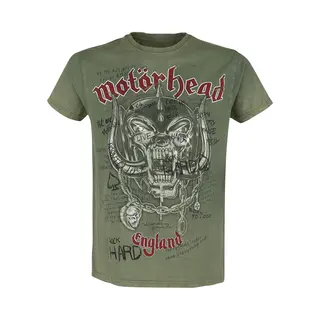 Motörhead Quotes T-Shirt Khaki