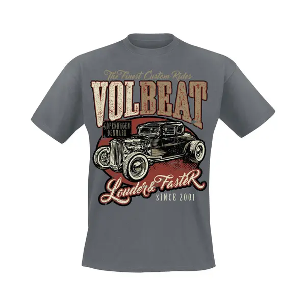 Volbeat Louder And Faster T-Shirt Grey thumbnail