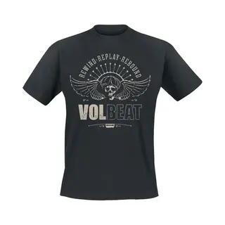 Volbeat Skullwing - Rewind, Replay, Rebound T-Shirt Black