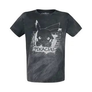 Pokémon Pikachu - Graffiti T-Shirt Black