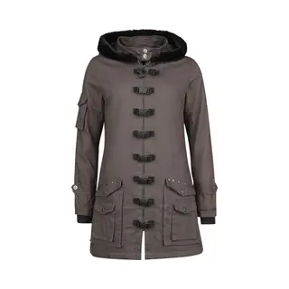 Gothicana By Emp Bloodsucker Winterjacke Dunkelgrau In Xxl