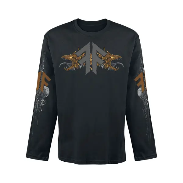 Amon Amarth Fafner's Gold Long-sleeve Shirt Black thumbnail