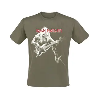 Iron Maiden Eddie Bass T-Shirt Green