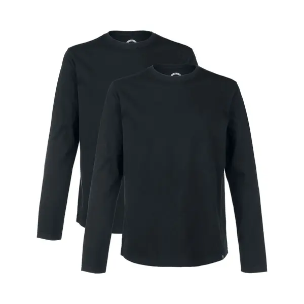 Red By Emp Doppelpack Longsleeves In Schwarz Mit Rundhalsausschnitt Langarmshirt Schwarz In Xl thumbnail