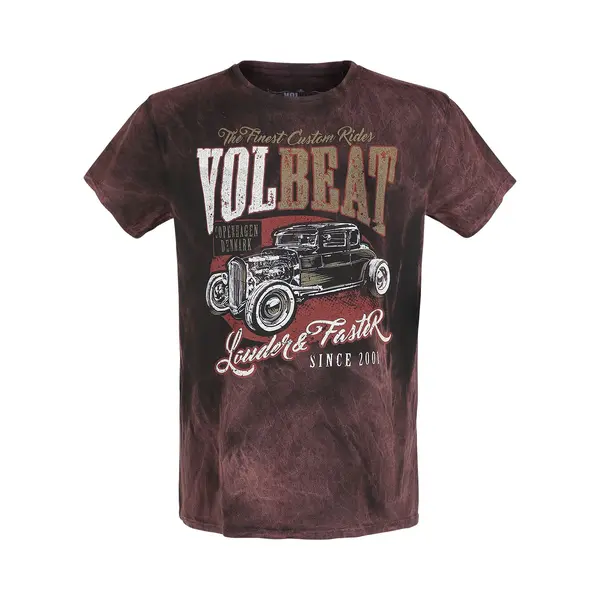 Volbeat T-shirt - Louder And Faster - S Tot 4XL - Voor Mannen - Roest thumbnail