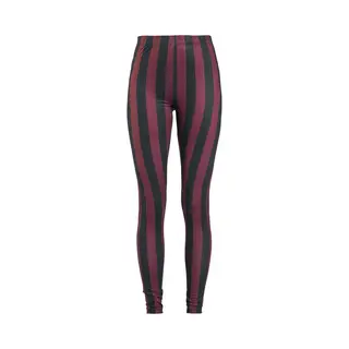 Gothicana By Emp - Gothic Legging - Schwarz/rot Gestreifte Leggings - S Tot 5XL - Voor Vrouwen - Zwart-rood