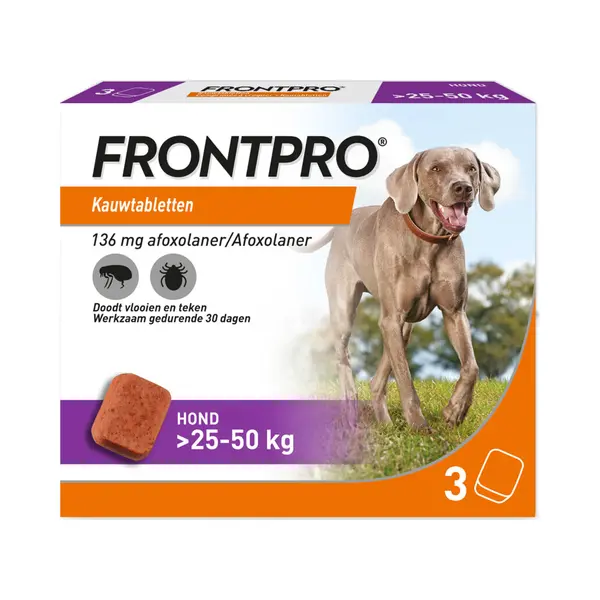 Frontline Frontpro Kautabletten Für Hunde 25-50 Kg thumbnail