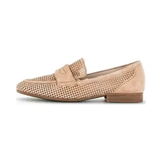 Gabor Instappers Dames - Instapschoenen / Damesschoenen - Suède - 22.424 - Zand - Maat 42