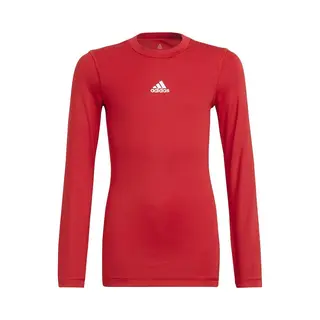 Adidas, Unisex, Sportief Shirt, Techfit Longsleeve Kinderen (140), Rood, 140