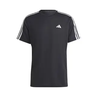 Adidas Herren Train Essentials 3-Stripes Training Tee, Black / White, S