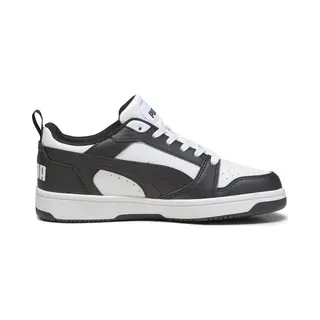 Puma Unisex Kinder Rebound V6 Lo Jr Sneaker, White Black, 37.5 Eu