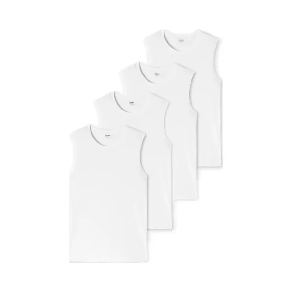 Schiesser Tanktop Uncover 4-pack Wit thumbnail
