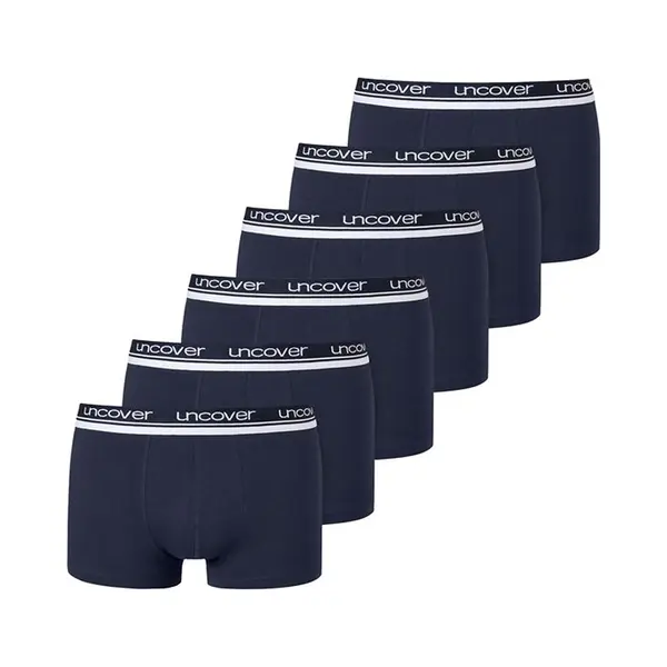 Schiesser Boxershorts Uncover 6-pack Blauw thumbnail