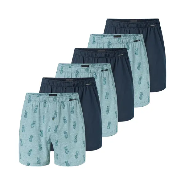 Schiesser Heren Boxershort 6 Pack Singel-Jersey thumbnail