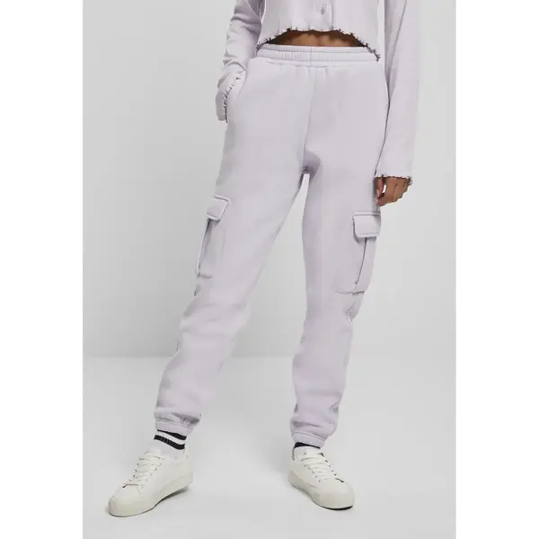 Urban Classics, Damen, Hosen, Ladies High Waits Cargo Sweat Pants, Violett, (3XL) thumbnail