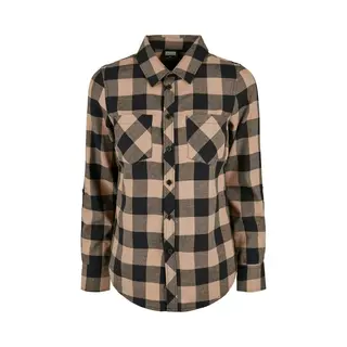 Women's Plaid Flannel Shirt Urban Classics Turnup