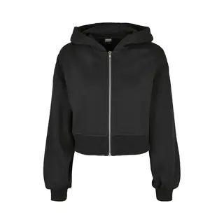 Women's Short Hooded Zip-up Sweatshirt Urban Classics Oversized