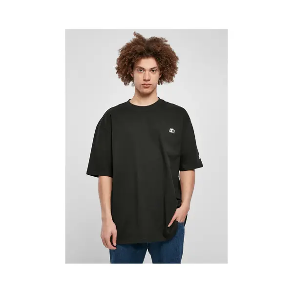 Starter Black Label - Essential Oversize Tee Black Heren T-shirt - S - Zwart thumbnail
