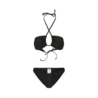 Urban Classics Damen Ladies Recycled Hot V Bikini, Schwarz, L Eu
