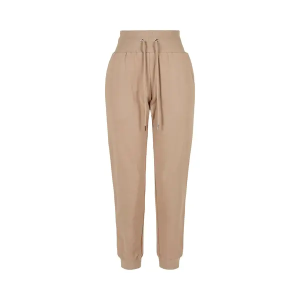 Urban Classics Damen Women's Organic High Waist Sweat Pants Trainingshose, Softtaupe, S Eu thumbnail