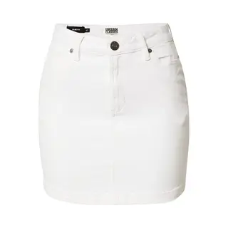 Urban Classics Damen Women's Organic Stretch Denim Mini Skirt Rock, Offwhite Raw, 32 Eu