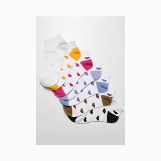 Urban Classics, Damen, Socken, Recycled Yarn Heart Sneaker Socks 7-Pack, Mehrfarbig, (7er Pack, 47 - 50)