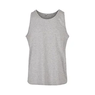 Build Your Brand Herren Basic Tank Top – Sportliches ärmelloses T-Shirt Aus Baumwolle Mit Rundhals Für Training Gym Fitness Sommer Und Casual