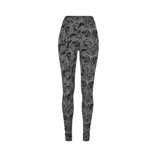 Urban Classics Damen Ladies Soft Aop Leggings Blacknewpaisley, S