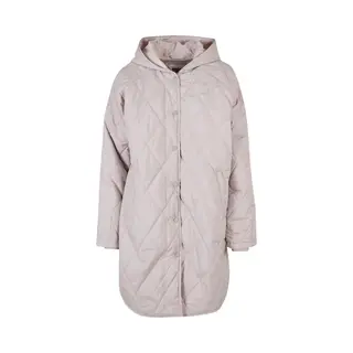 Urban Classics - Oversized Diamond Quilted Hooded Winterjas - M - Grijs