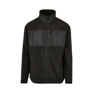 Urban Classics Herren Patched Micro Fleece Jacket S Black